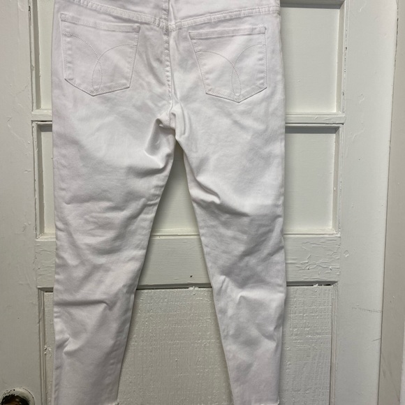 Calvin Klein jeans capri skinny jeans size 16 white - Picture 5 of 7